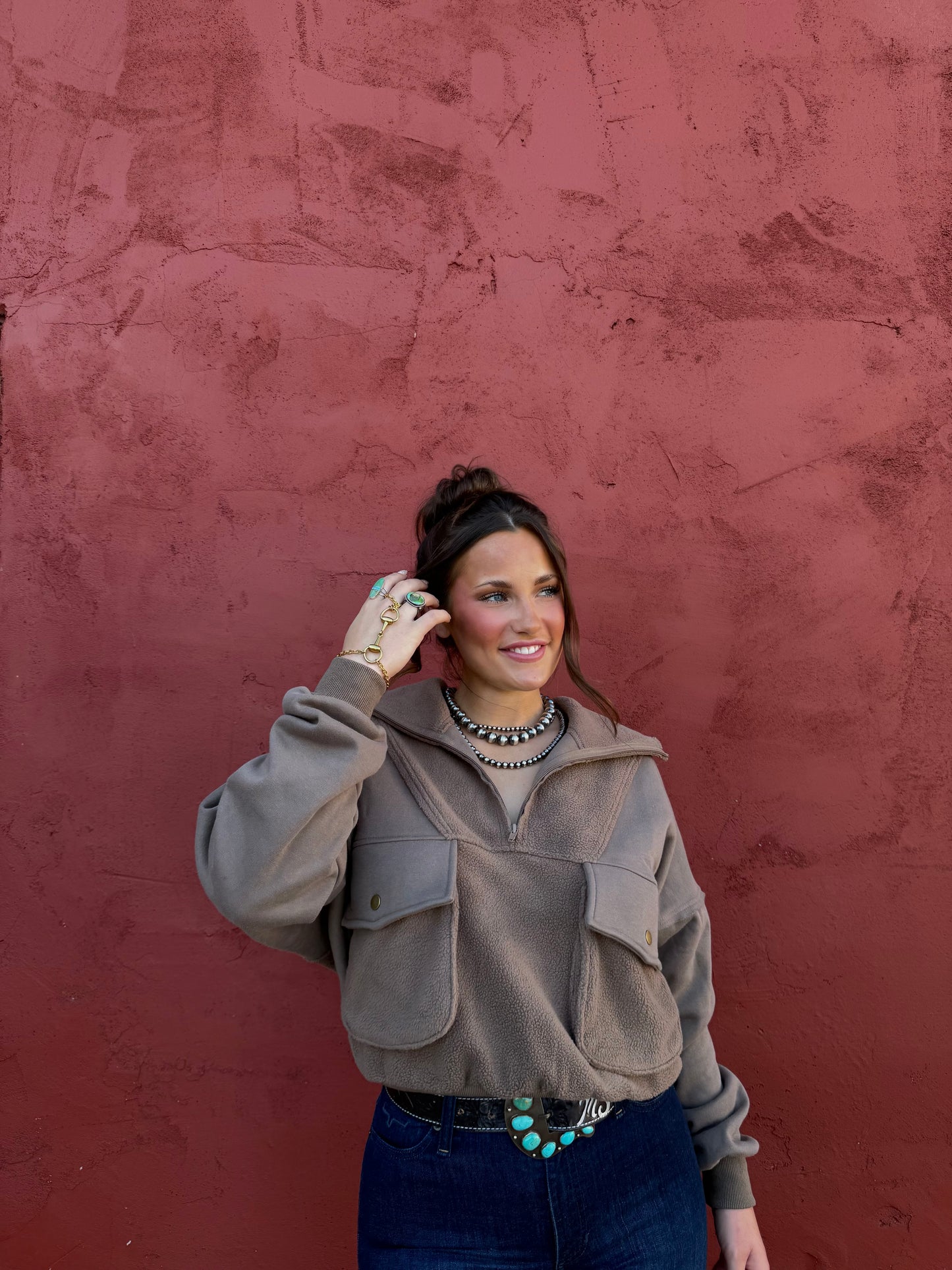 Espresso Quarter Zip