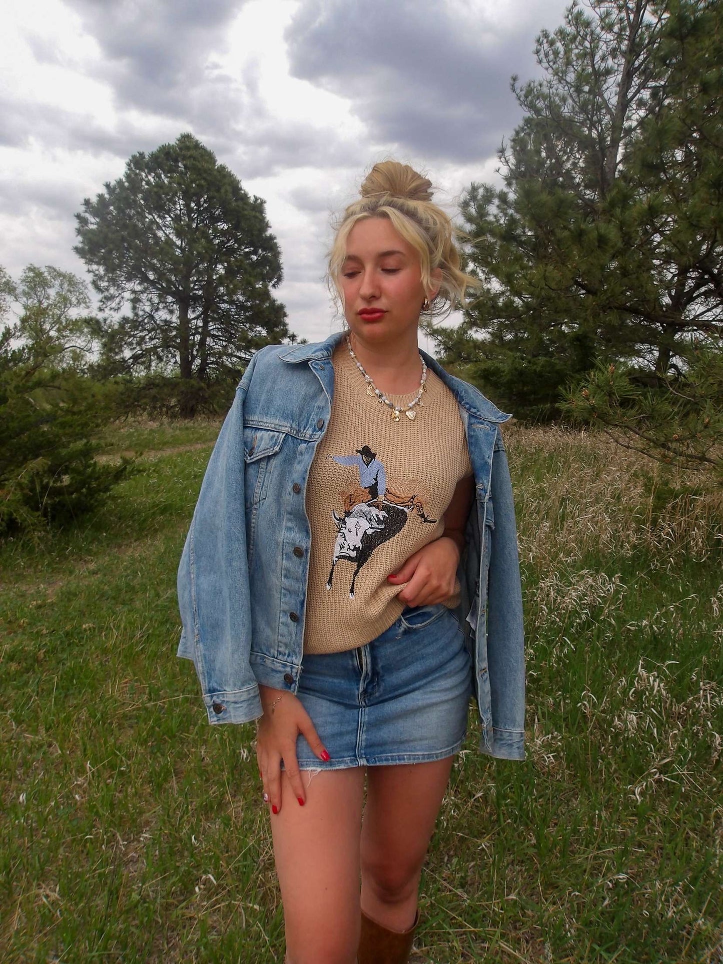 Bull Rider Sweater Vest