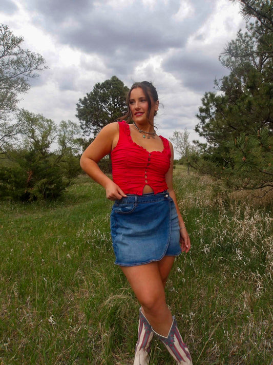 Rodeo Ruffle Top