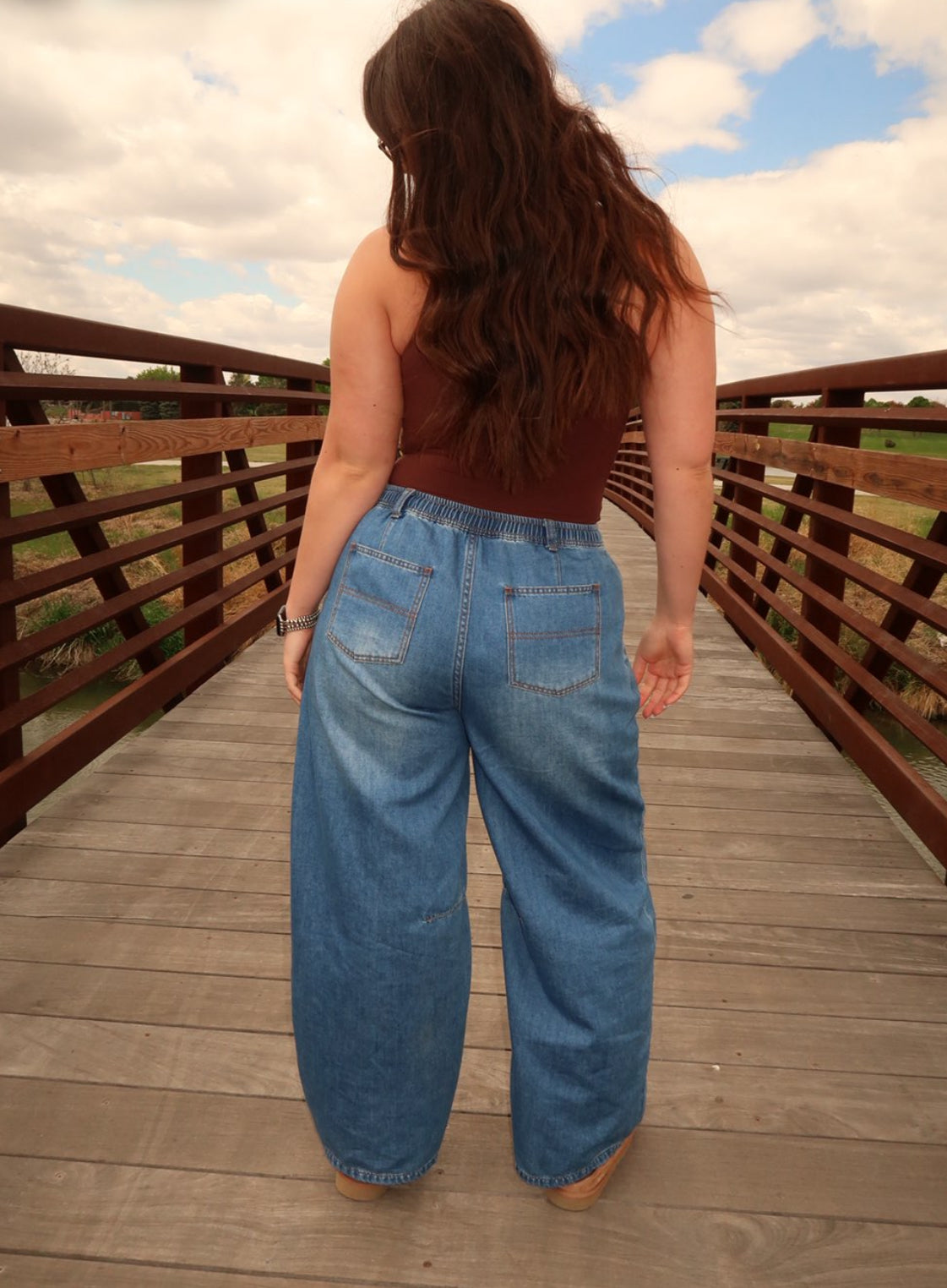 DRAWSTRING DENIM