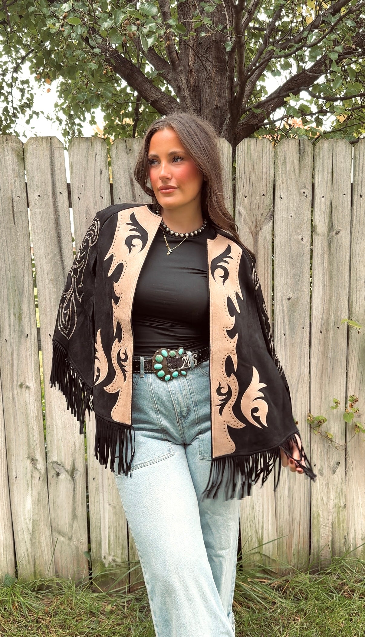 LONE STAR FRINGE CAPE