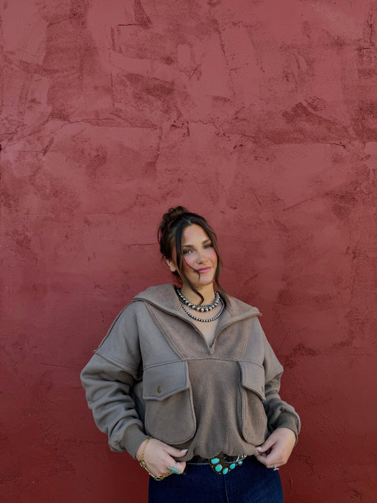 Espresso Quarter Zip