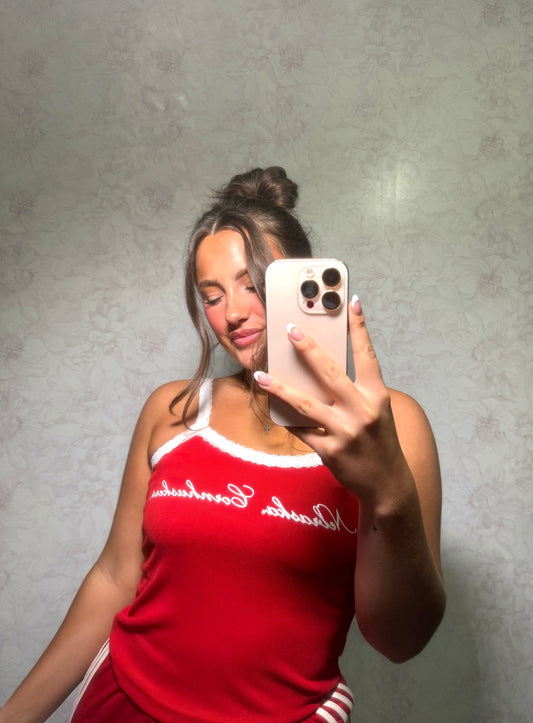 HUSKER LACE UP TANK