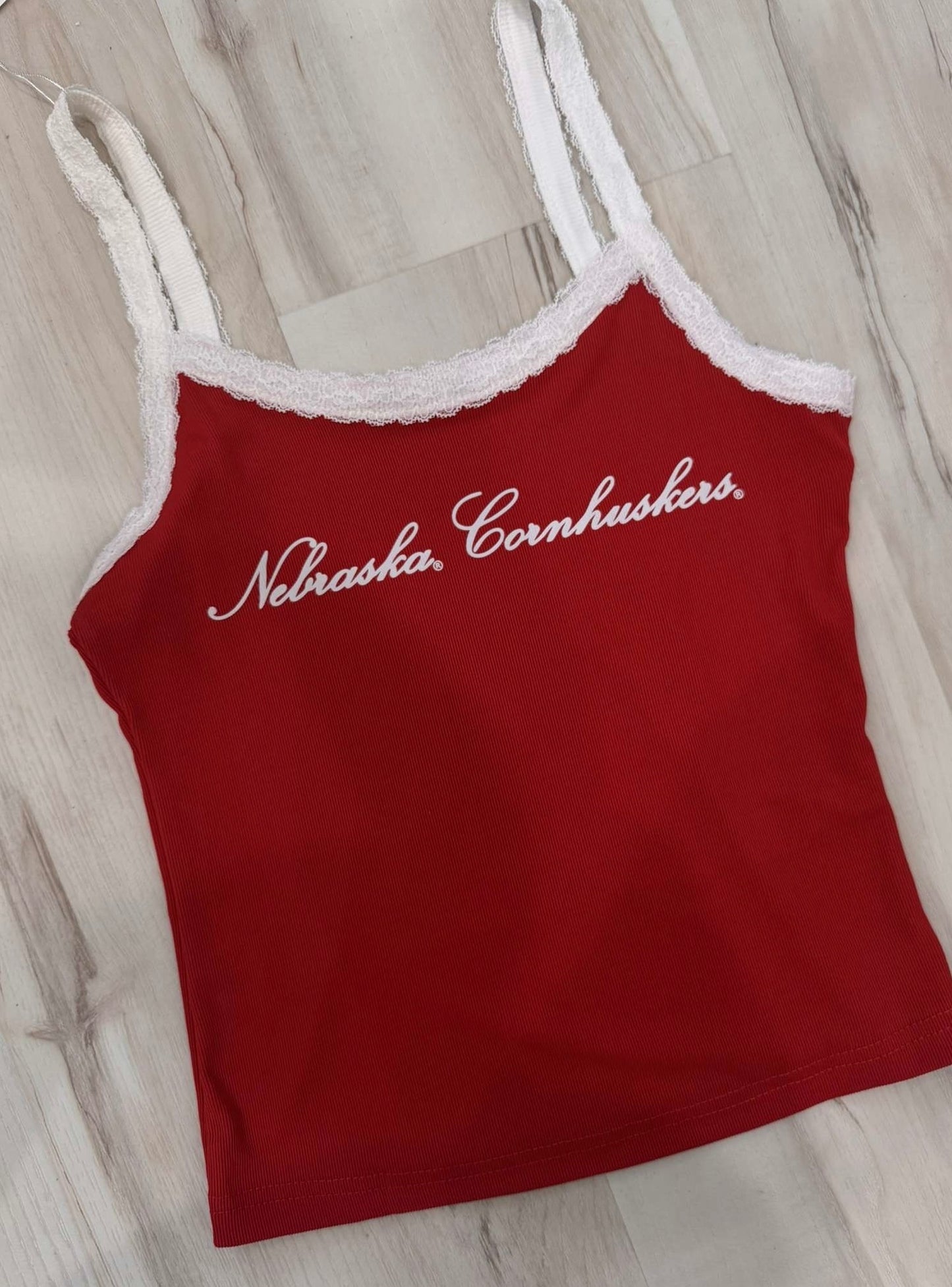 HUSKER LACE UP TANK