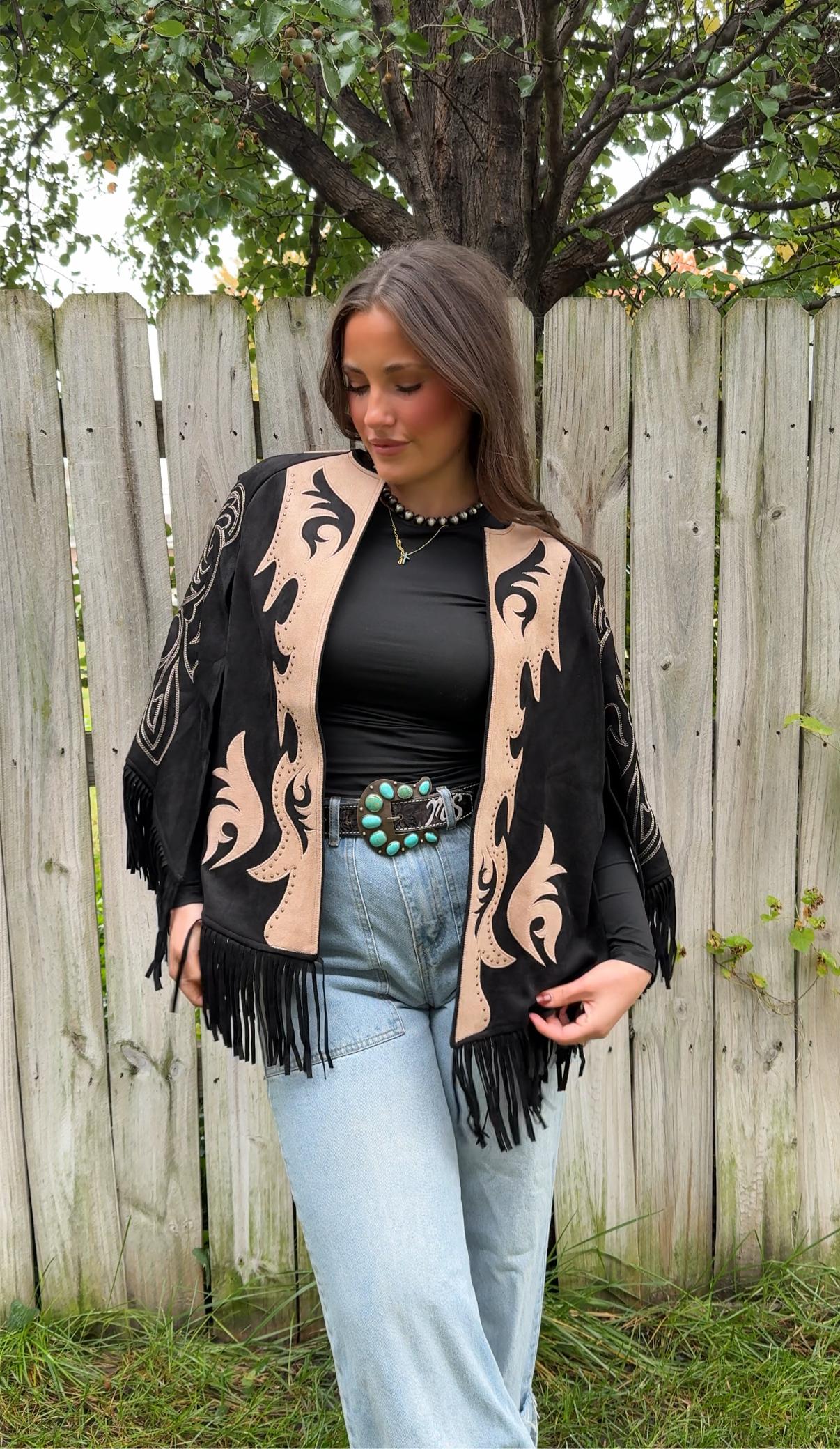 LONE STAR FRINGE CAPE