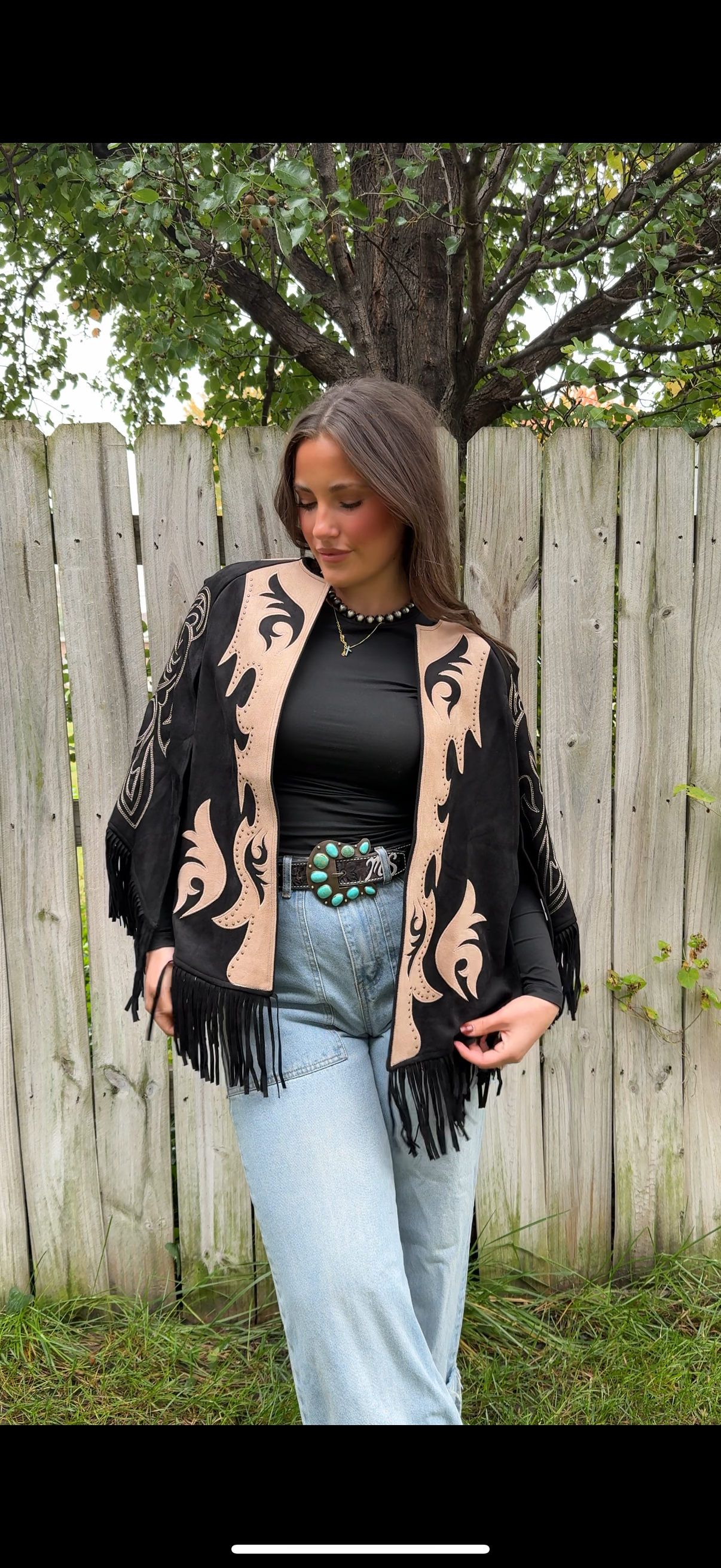 LONE STAR FRINGE CAPE